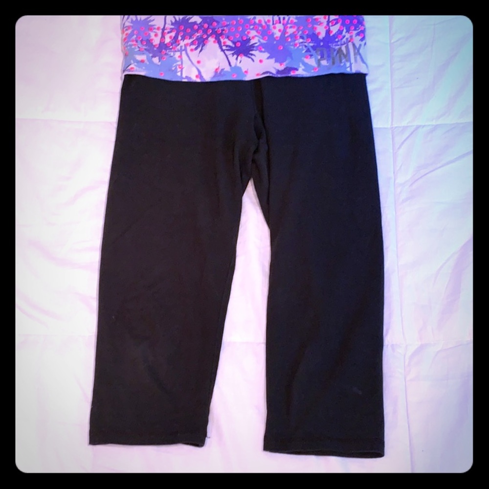 Pink yoga pants